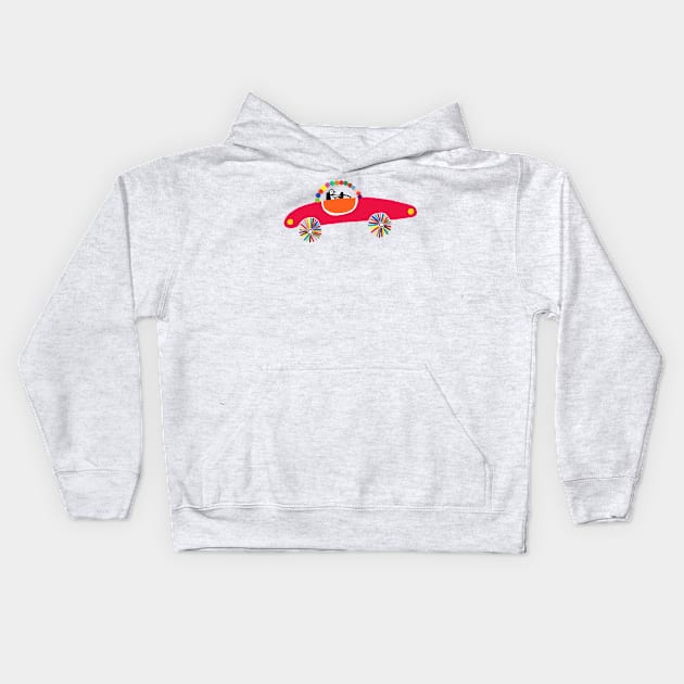 Car 7. Kids Hoodie by AdrianaStore